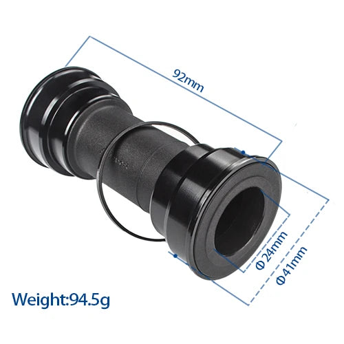 Bicycle Press-in BB92 Bottom Bracket Fit for 24mm Spindle Crankset,Width 90-92mm,inner Diameter 41mm MTB/Road Bike Frame BB92