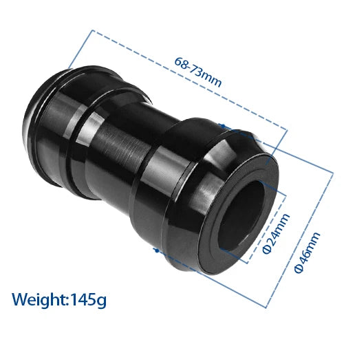 Bicycle Press-in PF30 Bottom Bracket Fit for 24/22mm Spindle Crankset,Width 68/73mm,inner Diameter 46mm MTB/Road Bike Frame PF30