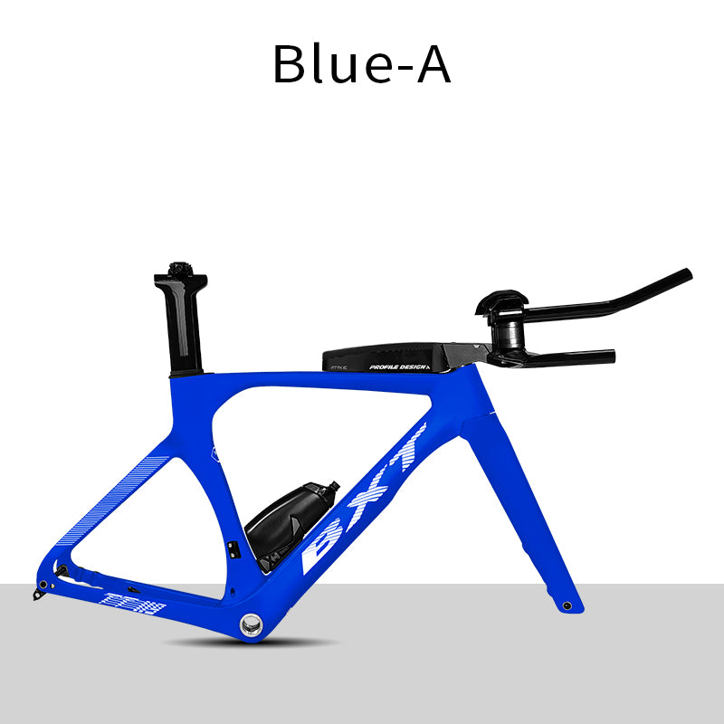 BXT Full Carbon TT Bike Frame Set, Time Trial, Road Bicycle, Disc Brake, Handlebar, Thru Axle, Racing Cycling