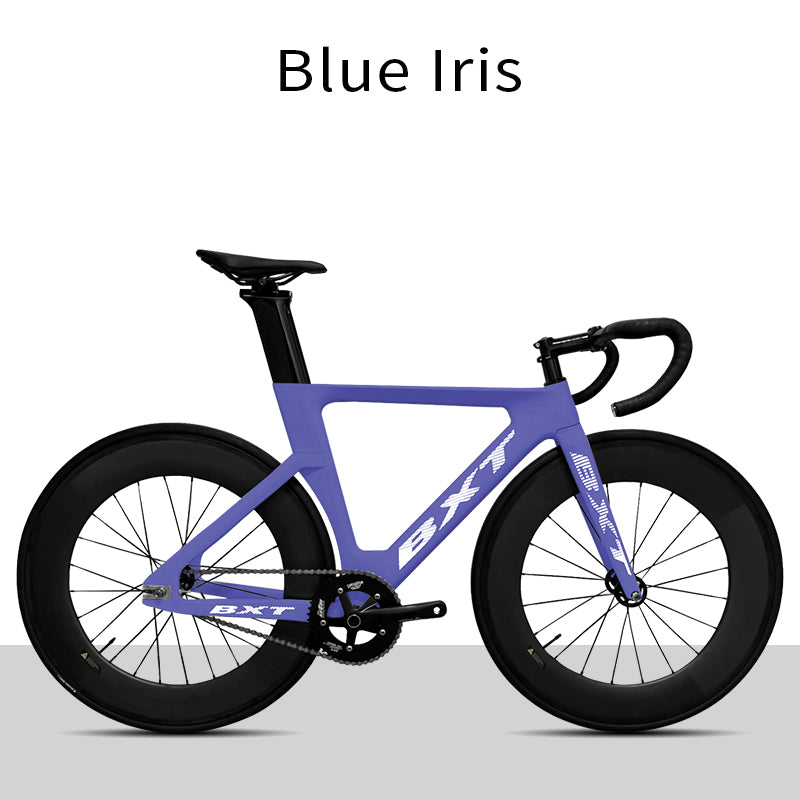 BXT Hot Selling Products Carbon Fiber Fixed Gear Track Frame Indoor Racing Complete Bike Without Brakes
