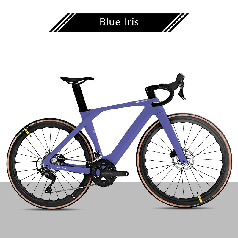 BXT Carbon Rennrad Shimano 105 R7120 Ultraleichter Straßenrahmen mit Scheibenbremse Carbon Road Bike