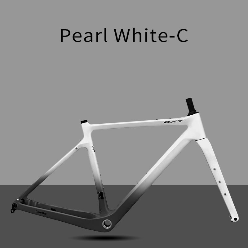 BXT New Carbon Gravel Bike Frame Disc Brake 27.5er Fully Hidden Cable Bicycle Fantasy frameset 700C Thru Axle