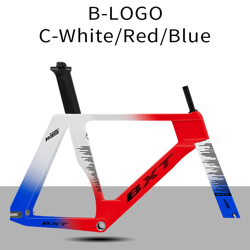 BXT-TRC-195 Carbon Fiber Track Frame – Flag Edition | Fixed Gear | T1000 Carbon Fiber | Aerodynamic Design