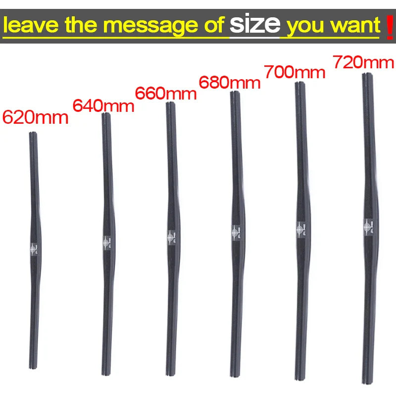 Carbon Fiber MTB Bicycle Parts Set, Flat or Riser Handlebar, Handlebar + Stem + Seatpost, 3K Glossy, Matte,