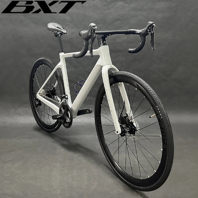 BXT Carbon Gravel Bike 27.5er/700C Road Bike Carbon Fiber Gravel Bicycle 2x11s R7000 Fully Hidden Cable Line Carbon Disc Gravel Bike