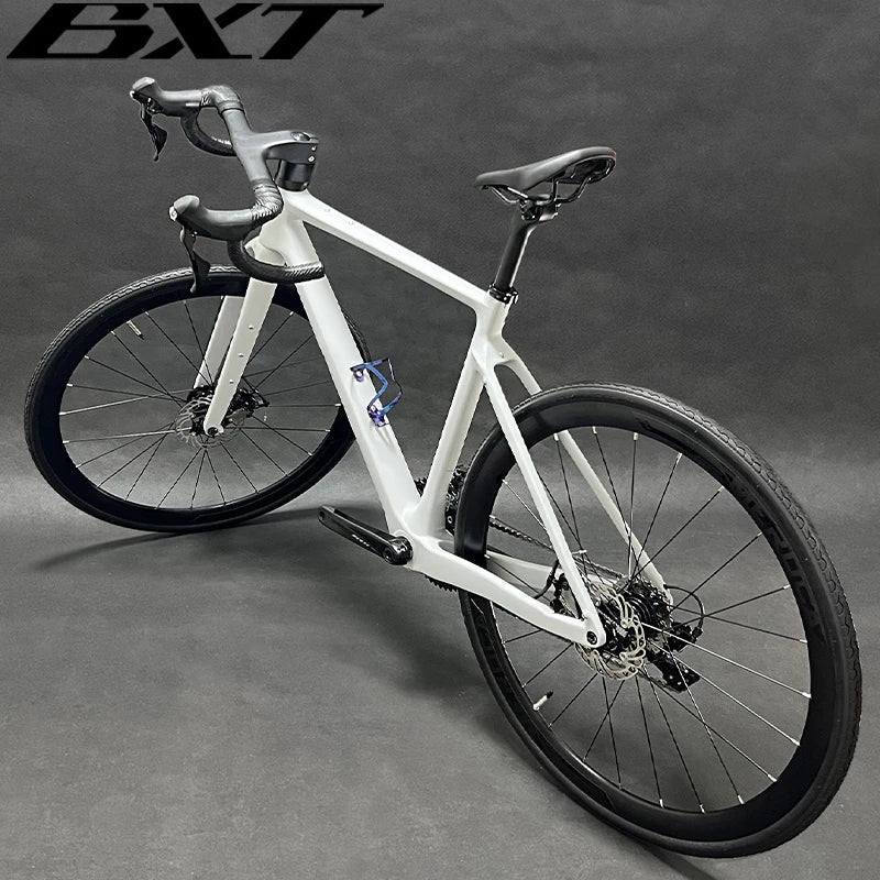 BXT Carbon Gravel Bike 27.5er/700C Road Bike Carbon Fiber Gravel Bicycle 2x11s R7000 Fully Hidden Cable Line Carbon Disc Gravel Bike