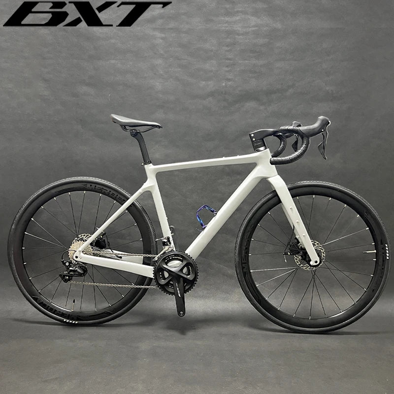 BXT Carbon Gravel Bike 27.5er/700C Road Bike Carbon Fiber Gravel Bicycle 2x11s R7000 Fully Hidden Cable Line Carbon Disc Gravel Bike