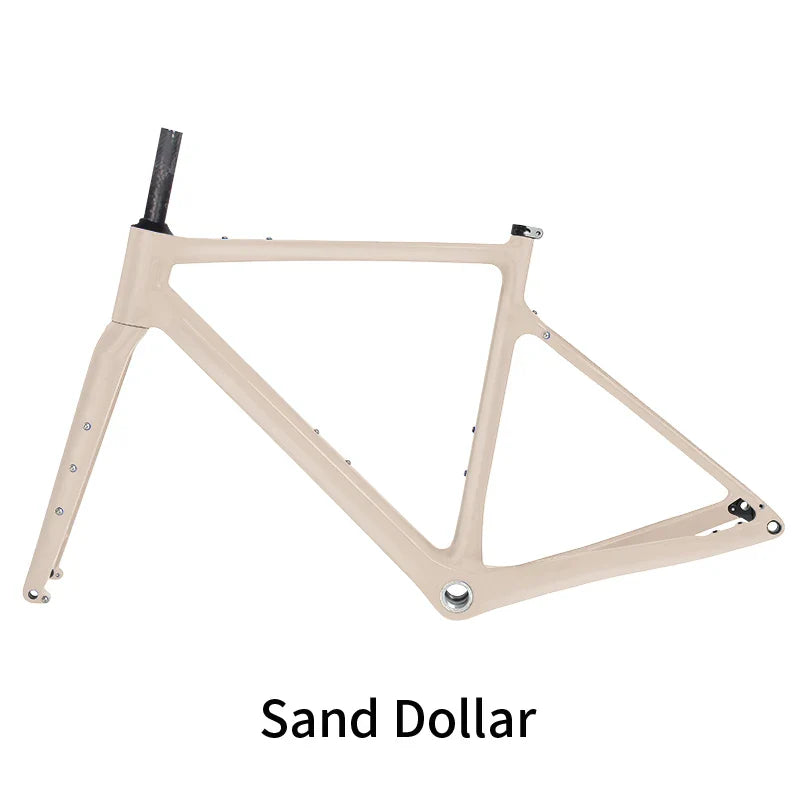 BXT Carbon Gravel Bike Frame Internal Cable Fully Hidden Cable Gravel Bicycle Frameset Road Bike Disc Brake
