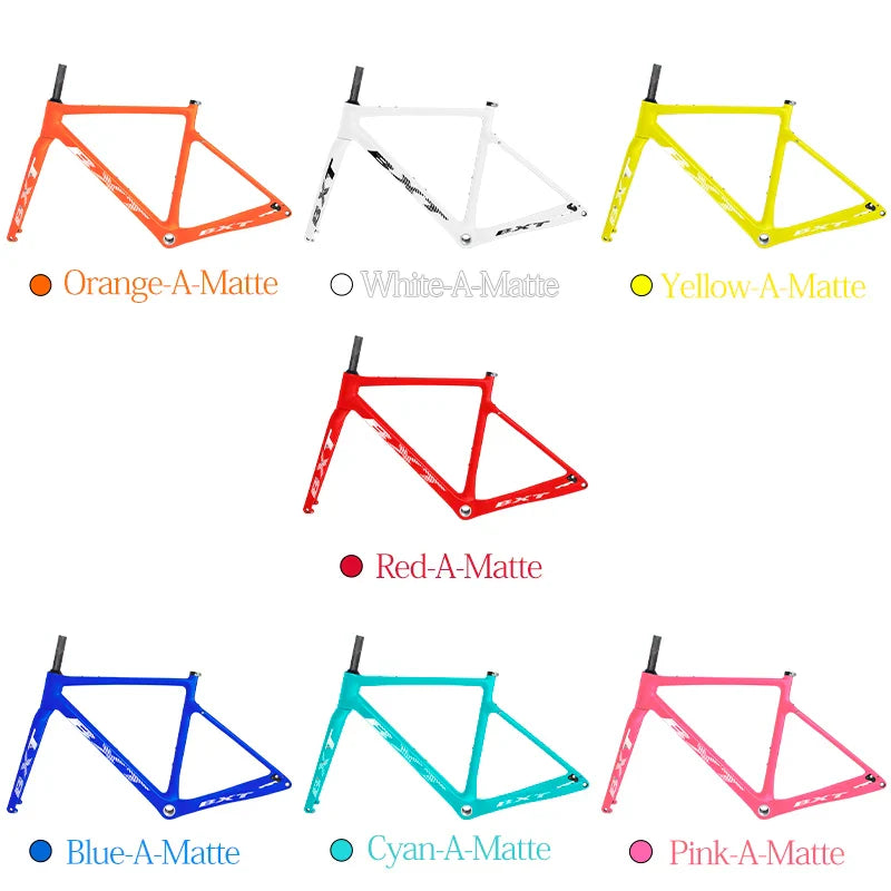 BXT Carbon Gravel Bike Frame Internal Cable Fully Hidden Cable Gravel Bicycle Frameset Road Bike Disc Brake