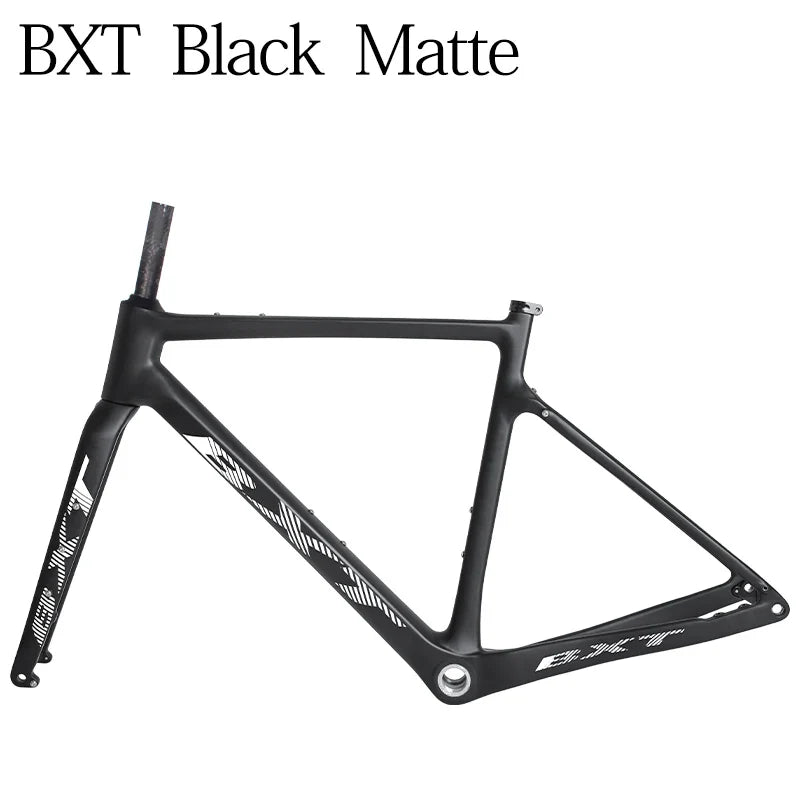 BXT Carbon Gravel Bike Frame Internal Cable Fully Hidden Cable Gravel Bicycle Frameset Road Bike Disc Brake