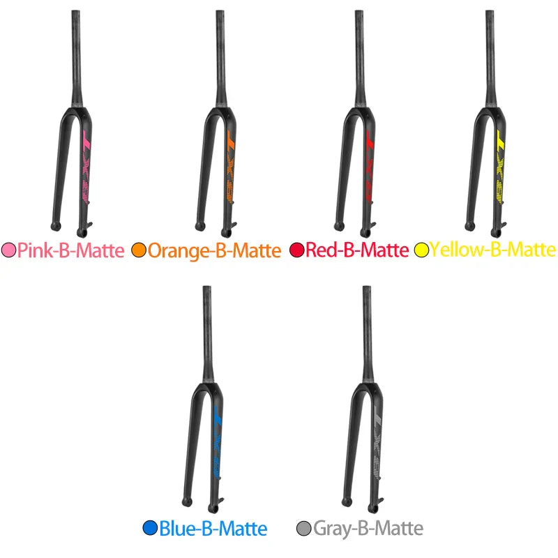BXT Carbon Mountain Bicycle Rigid Fork, Carbon Road Bike, Disc Brake, 160mm, 100x15mm, 27.5er Gravel