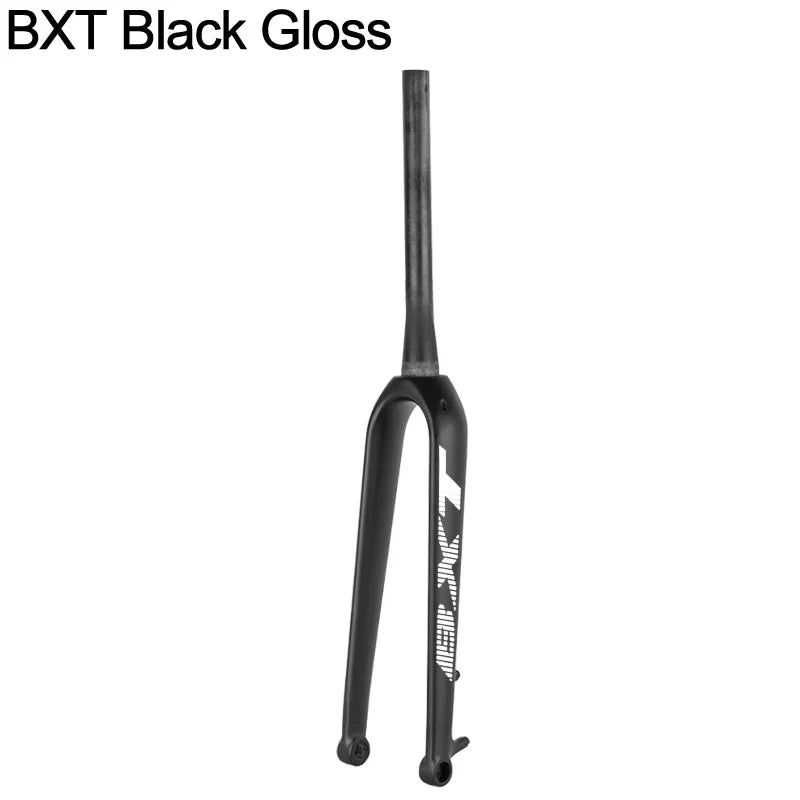 BXT Carbon Mountain Bicycle Rigid Fork, Carbon Road Bike, Disc Brake, 160mm, 100x15mm, 27.5er Gravel