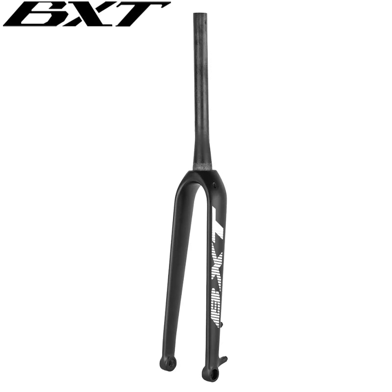 BXT Carbon Mountain Bicycle Rigid Fork, Carbon Road Bike, Disc Brake, 160mm, 100x15mm, 27.5er Gravel