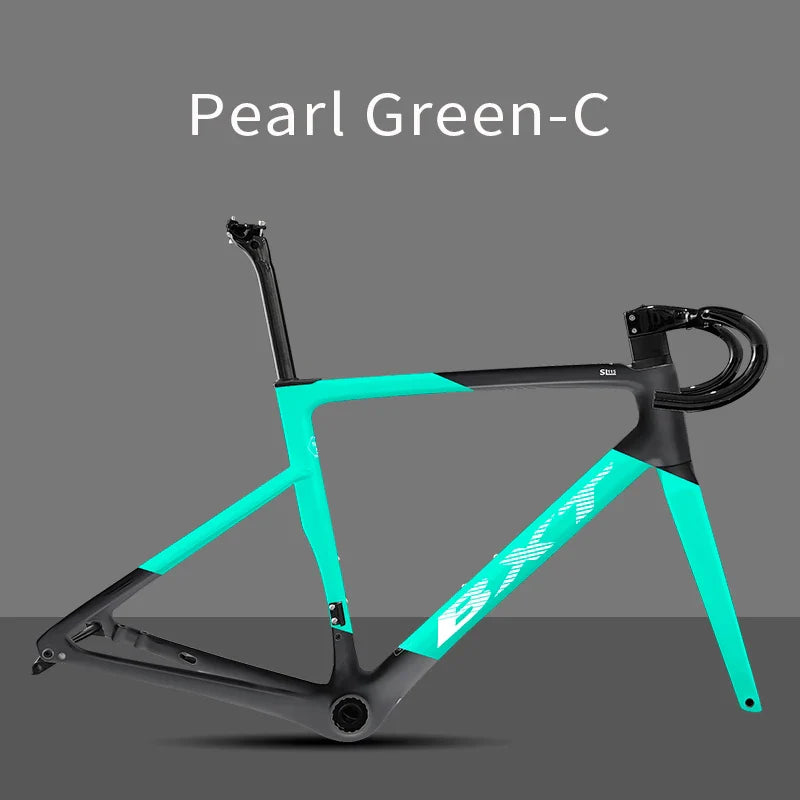 BXT Carbon Superlight 950g Carbon Road Bike Frame Disc Brake Bicycle Frameset Thru Axle Flat Mount T47 BSA Di2 bxt Bike Frame