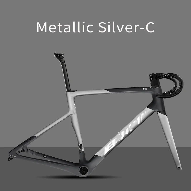 BXT Carbon Superlight 950g Carbon Road Bike Frame Disc Brake Bicycle Frameset Thru Axle Flat Mount T47 BSA Di2 bxt Bike Frame