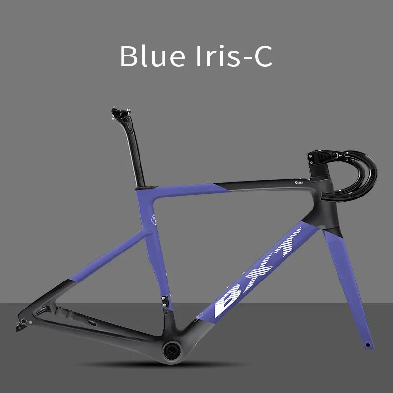 BXT Carbon Superlight 950g Carbon Road Bike Frame Disc Brake Bicycle Frameset Thru Axle Flat Mount T47 BSA Di2 bxt Bike Frame