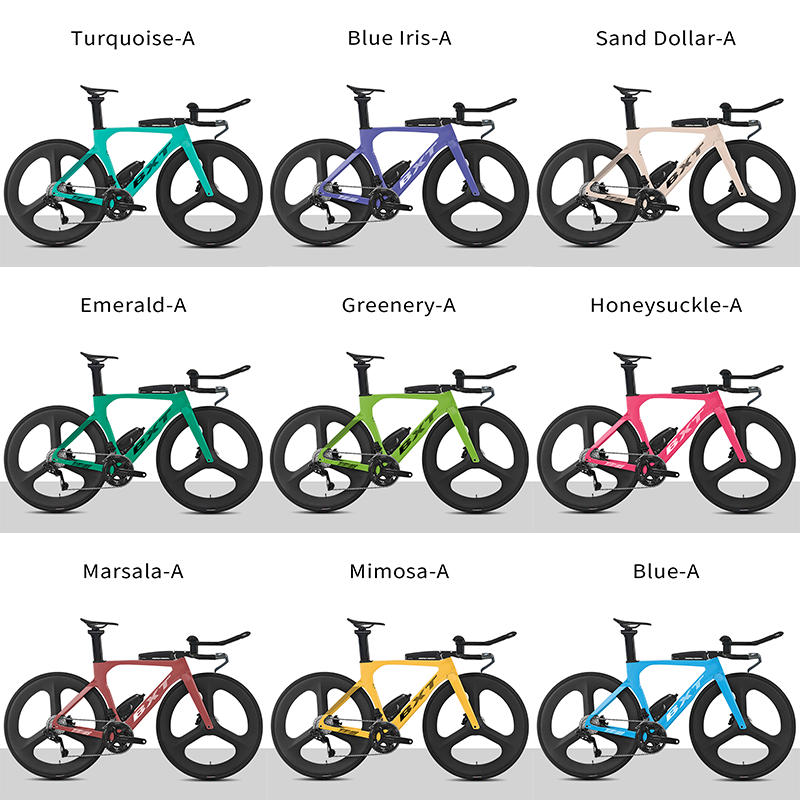 BXT Carbon Triathlon Time Trial Bike – L-TWOO ER9 2x12 Electronic Wireless Shifting, 24-Speed Carbon Fiber TT Road Bicycle with Wheels