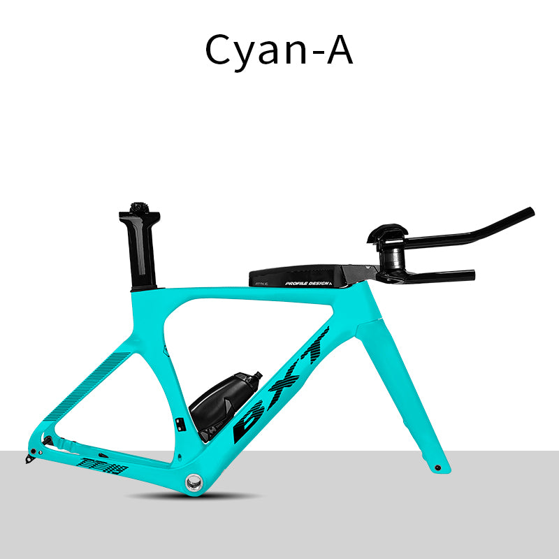 BXT Full Carbon TT Bike Frame Set, Time Trial, Road Bicycle, Disc Brake, Handlebar, Thru Axle, Racing Cycling