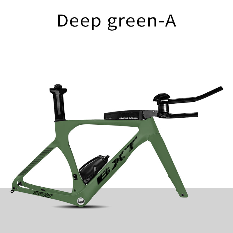 BXT Full Carbon TT Bike Frame Set, Time Trial, Road Bicycle, Disc Brake, Handlebar, Thru Axle, Racing Cycling