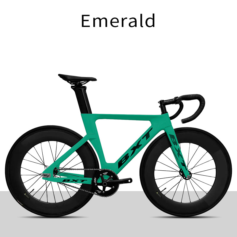 BXT Hot Selling Products Carbon Fiber Fixed Gear Track Frame Indoor Racing Complete Bike Without Brakes