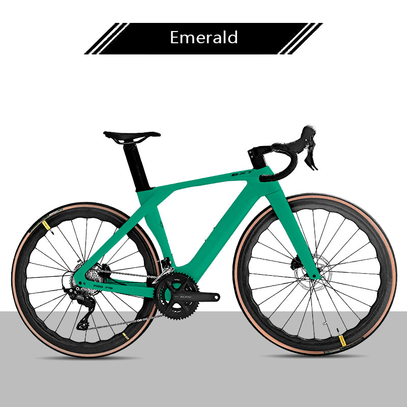 BXT Carbon Rennrad Shimano 105 R7120 Ultraleichter Straßenrahmen mit Scheibenbremse Carbon Road Bike
