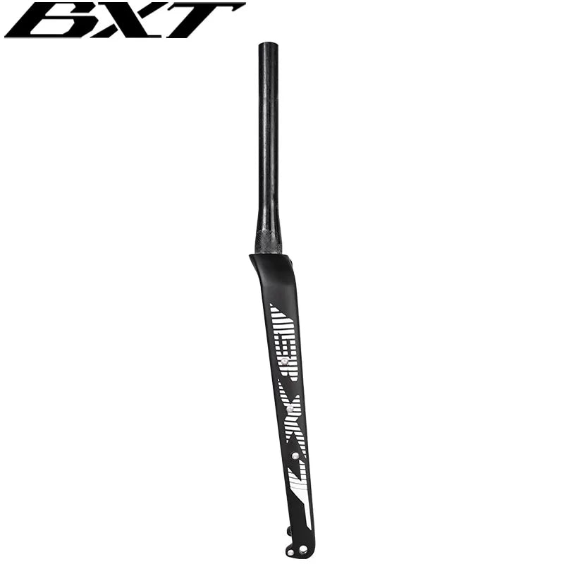BXT Full Carbon Gravel Bike Fork 700C Disc Brake MTB Carbon Fork 27.5er Thru Axle Carbon Road Bicycle Fork Multifunction Rigid Fork
