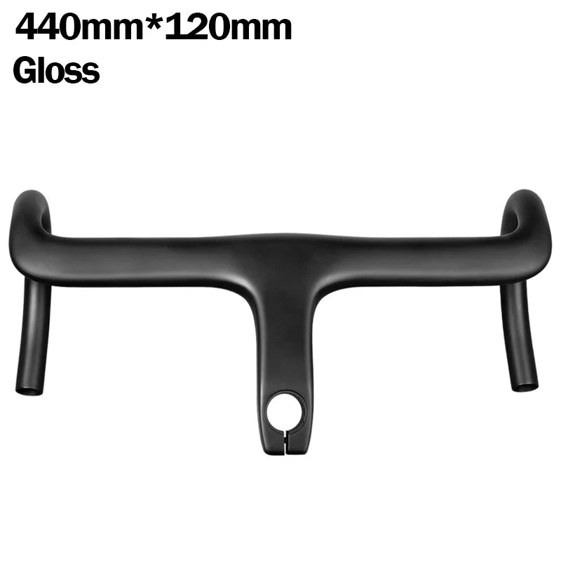 Carbon fiber integrated computer bracket/Road Integrated Handlebar Fully Hidden Cable Line Swing out Gravel Handlebar bicicleta Road Racing Bicycle Parts