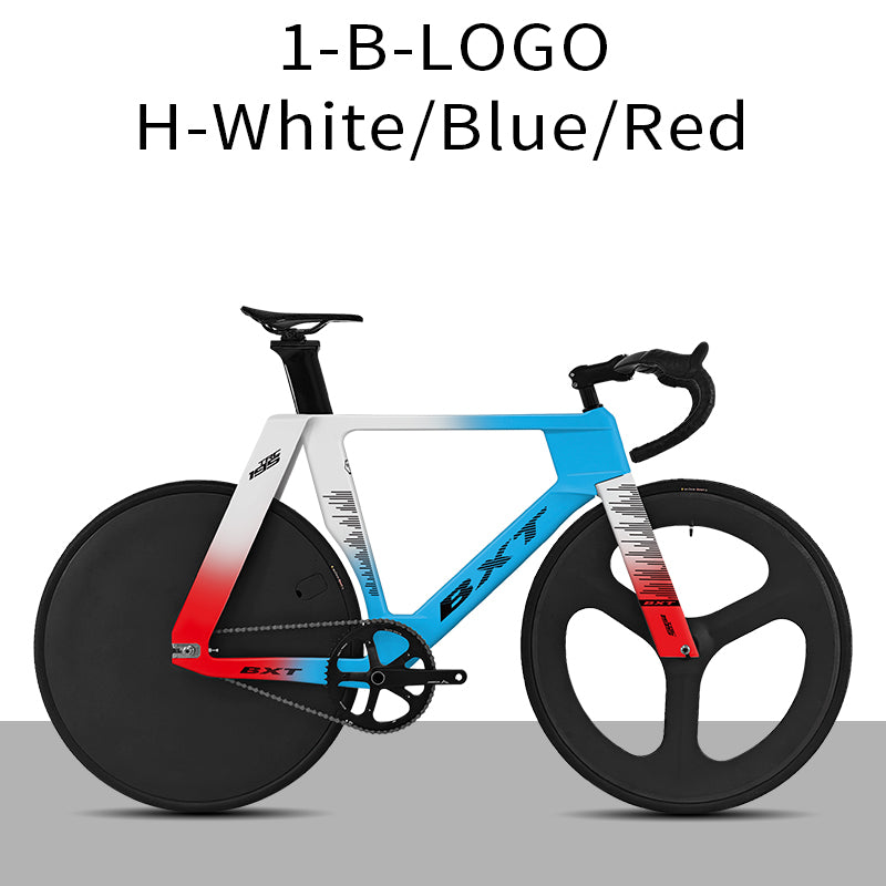 BXT-TRC-195 Carbon Track Bike Fixed Gear Carbon Fiber Track Bicycle No Brake Indoor Racing Complete Bike Professional Track Cycling Bike