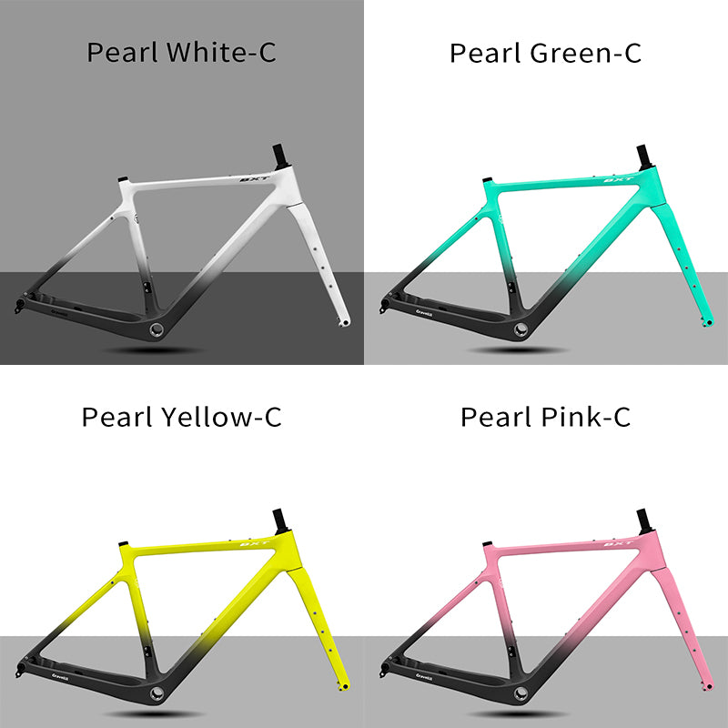BXT Carbon Gravel Bike Frame, Road Bicycle Frame, Disc Brake, Internal Cable, 27.5er Thru Axle, New, 2024