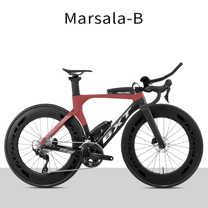 BXT Carbon Light Weight Road Bike tt bike TT Bicycle Zeitfahrrad Disc Triathlonfahrrad Shimano 105 R7120