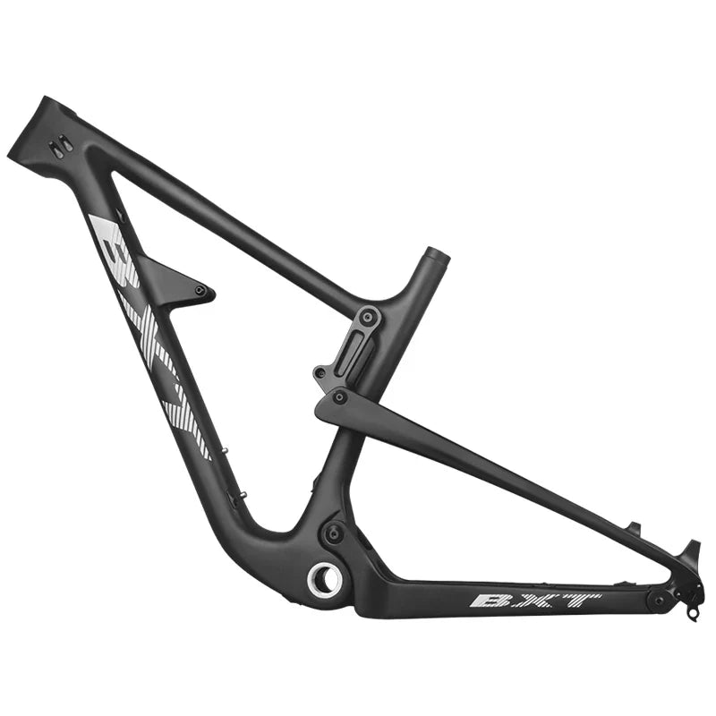 BXT New AM Suspension Carbon Mountain Frame 29er Travel 150mm Thru Axle Cross MTB Bike Soft Tail Full Carbon bicycle 142/148X12mm