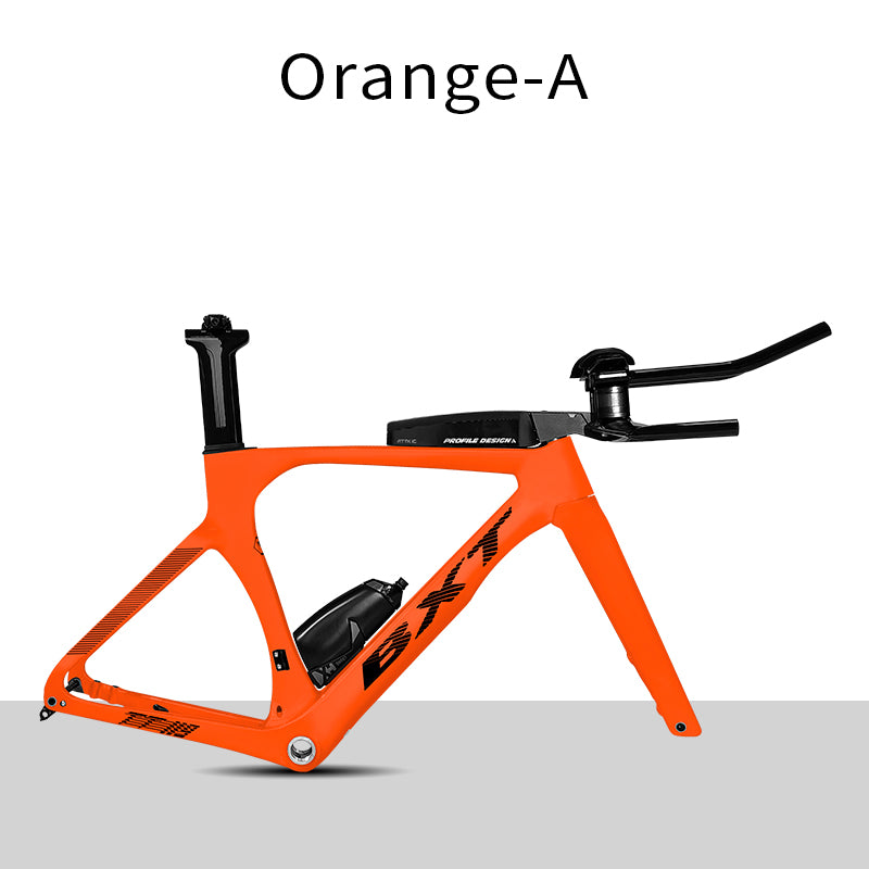 BXT Full Carbon TT Bike Frame Set, Time Trial, Road Bicycle, Disc Brake, Handlebar, Thru Axle, Racing Cycling