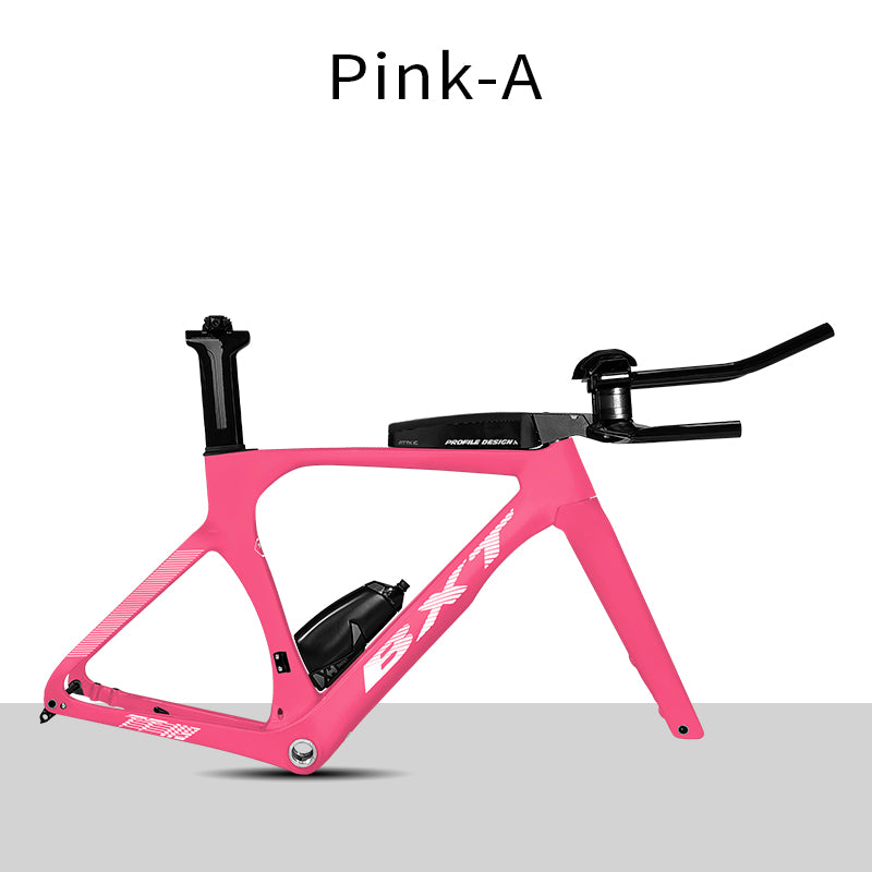 BXT Full Carbon TT Bike Frame Set, Time Trial, Road Bicycle, Disc Brake, Handlebar, Thru Axle, Racing Cycling