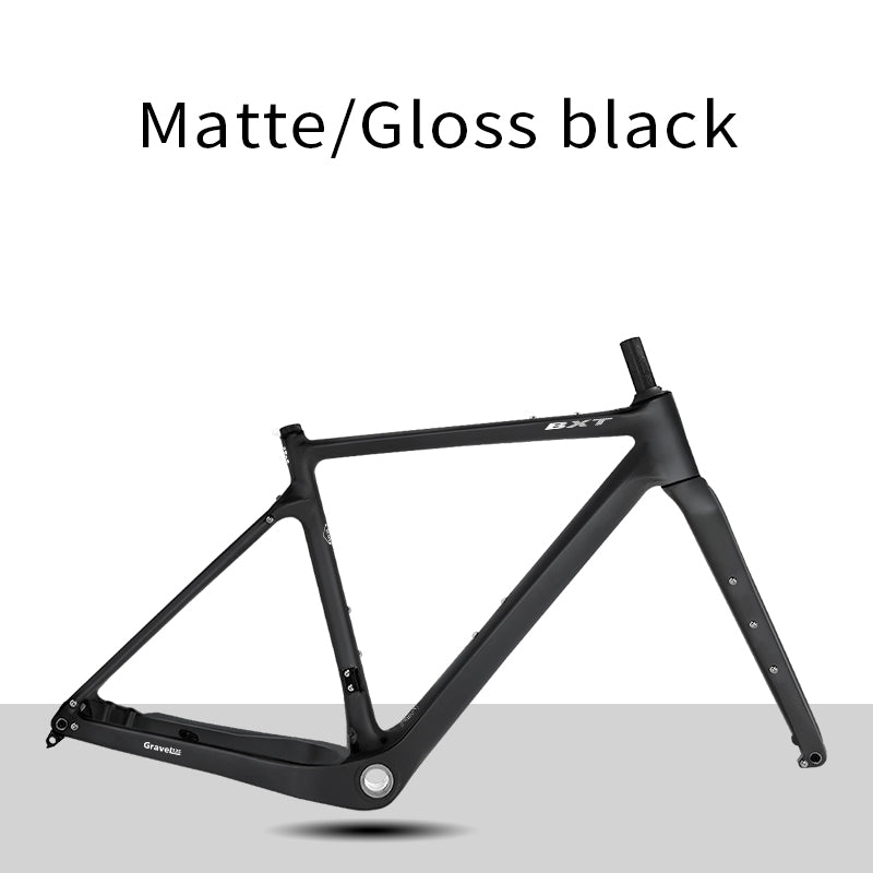 BXT Carbon Gravel Bike Frame, Road Bicycle Frame, Disc Brake, Internal Cable, 27.5er Thru Axle, New, 2024