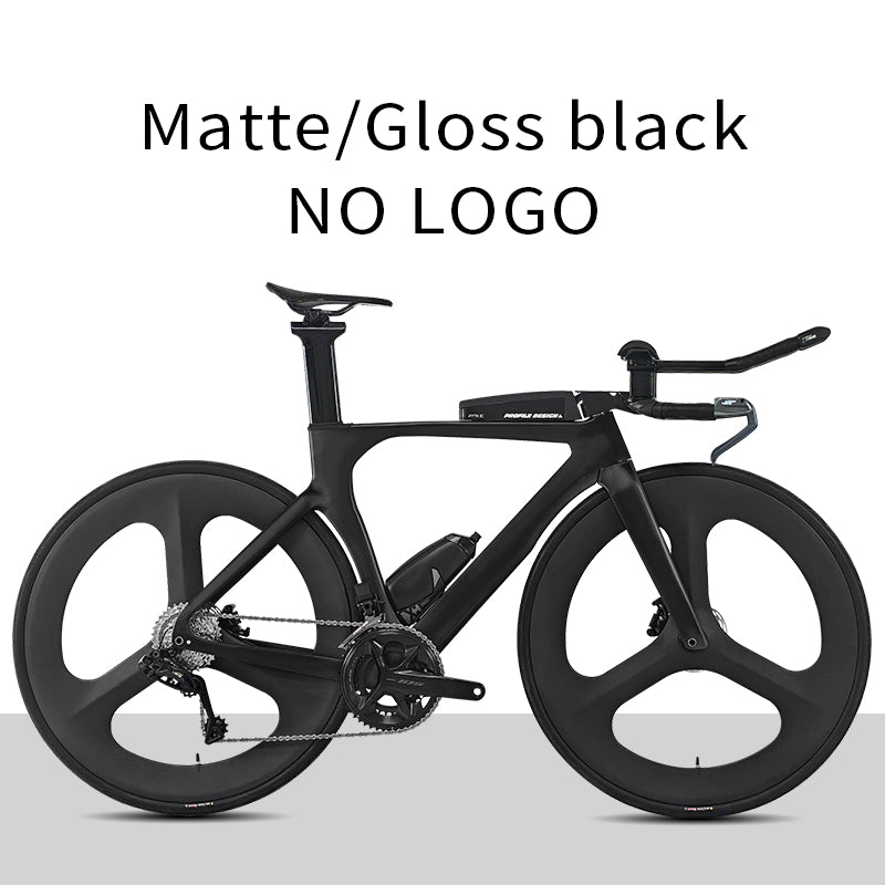 BXT Carbon Triathlon Time Trial Bike – L-TWOO ER9 2x12 Electronic Wireless Shifting, 24-Speed Carbon Fiber TT Road Bicycle with Wheels