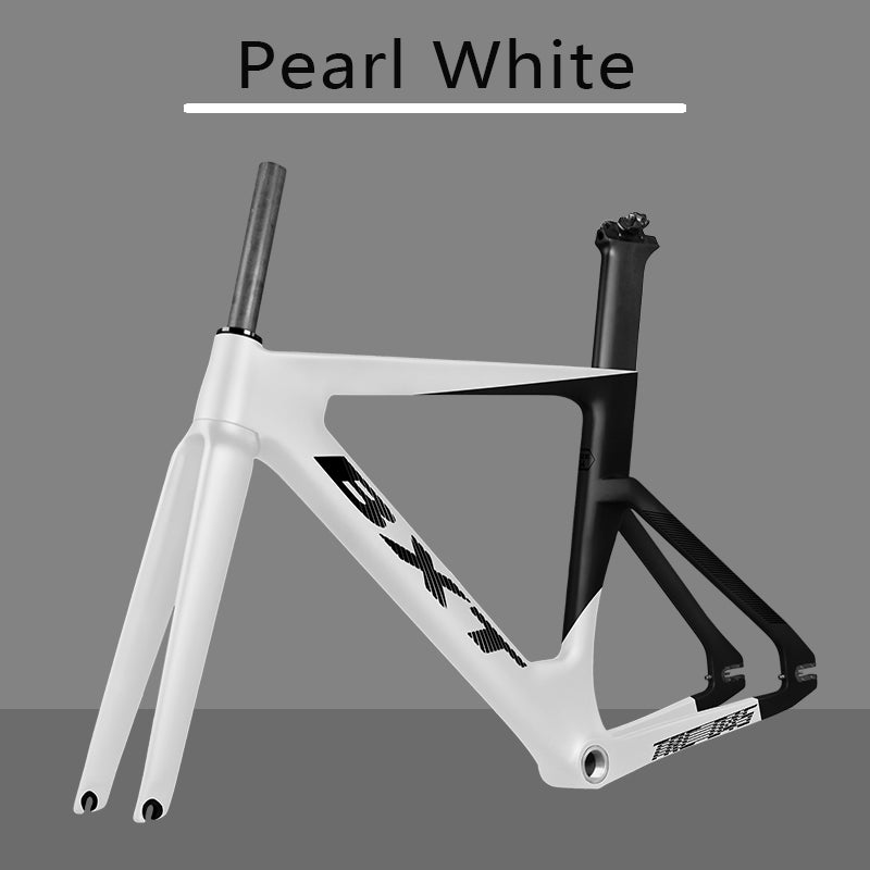 BXT Full Carbon Track Bicycle Frameset with Fork Seatpost Fixed Gear Racing Bicycle Frame Track bike frame BXT-Track-045 700C