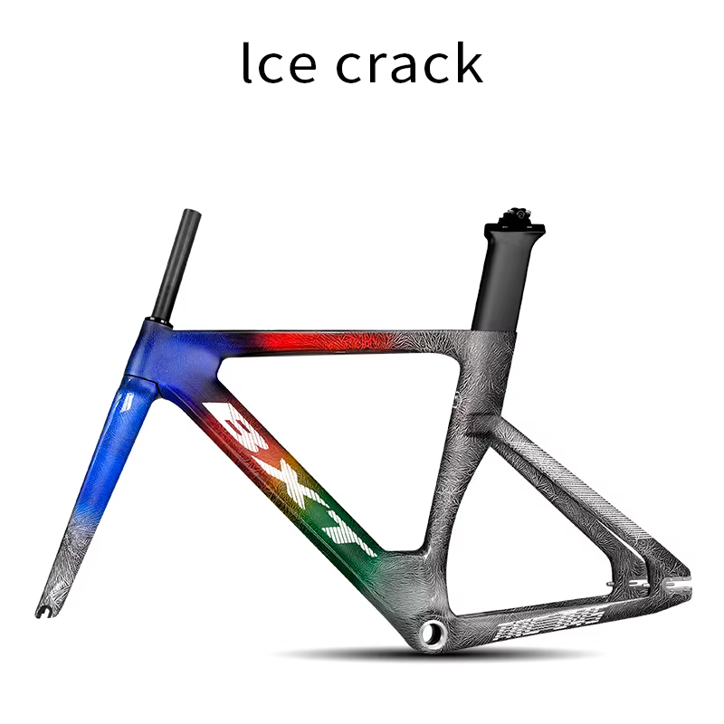 BXT Full Carbon Track Bicycle Frameset with Fork Seatpost Fixed Gear Racing Bicycle Frame Track bike frame BXT-Track-045 700C