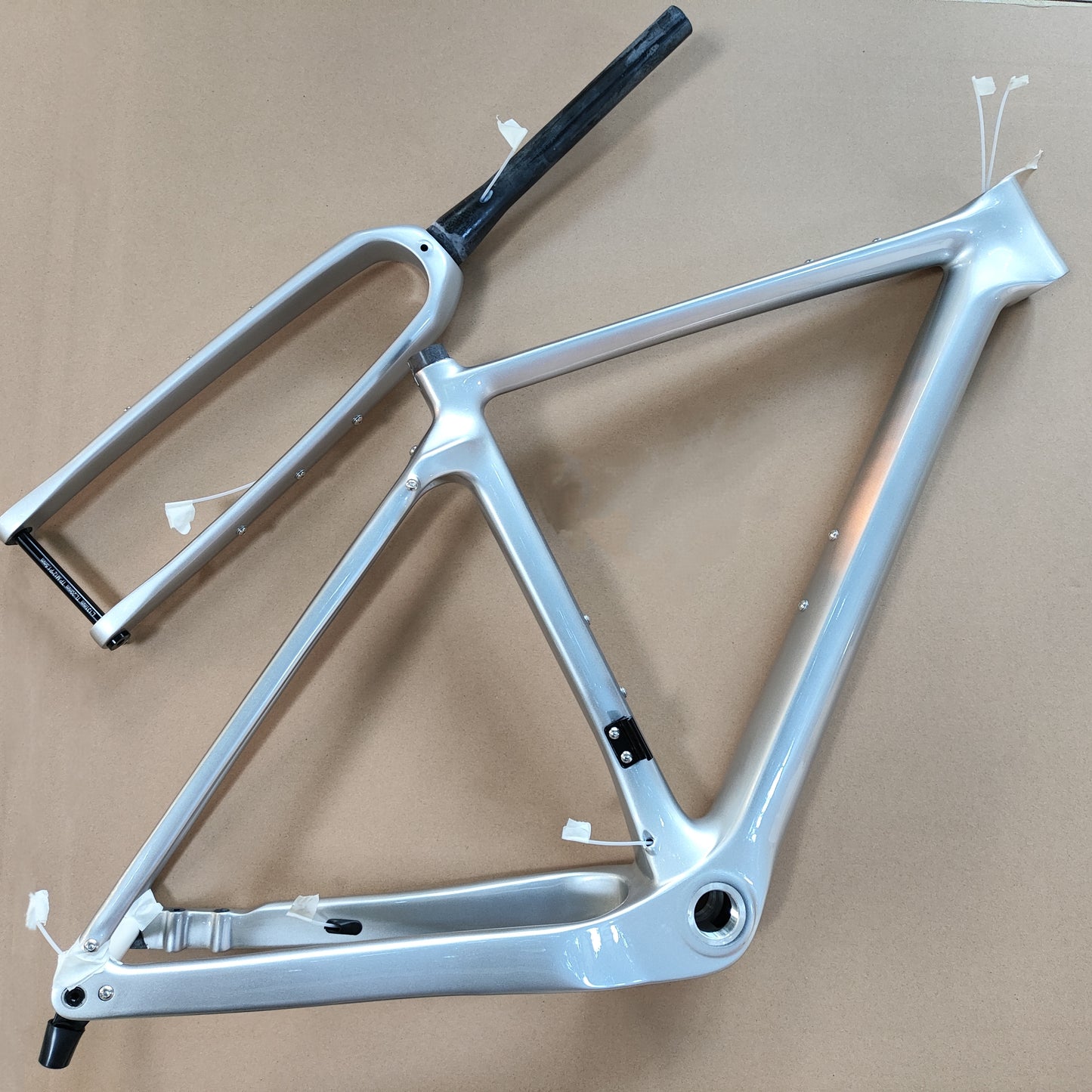 BXT Carbon Gravel Bike Frame Fully Hidden Cable Carbon Frame Fork Thru Axle Gravel Disc Brake Carbon MTB Road Bicycle Frame 27.5er
