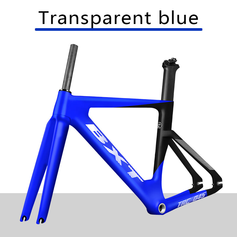 BXT Full Carbon Track Bicycle Frameset with Fork Seatpost Fixed Gear Racing Bicycle Frame Track bike frame BXT-Track-045 700C