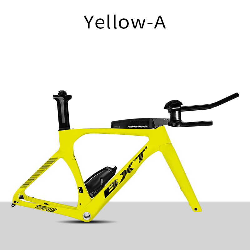 BXT Full Carbon TT Bike Frame Set, Time Trial, Road Bicycle, Disc Brake, Handlebar, Thru Axle, Racing Cycling