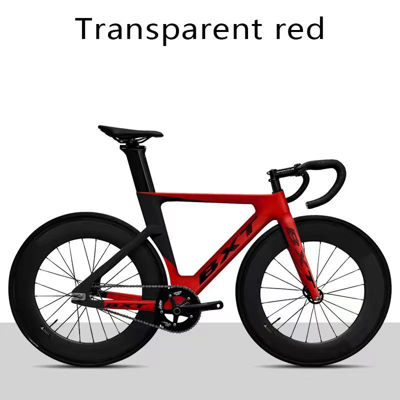 BXT Hot Selling Products Carbon Fiber Fixed Gear Track Frame Indoor Racing Complete Bike Without Brakes