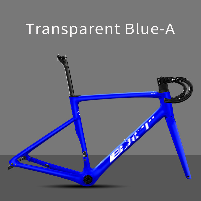 BXT-Ultralight Carbon Road Bike Frame, Flat-Mounted Disc Brake, 140mm, T47 Tire, 700Cx32C, New