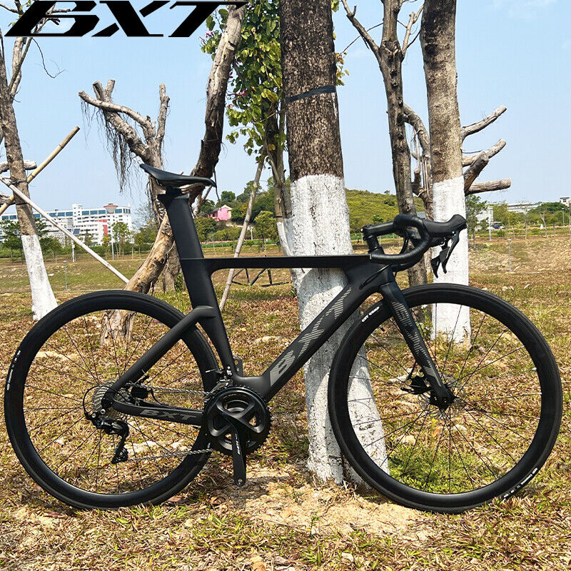 BXT Complete Carbon Road Bike Disc Brake R7000 22-Speed Road Racing Carbon Bike
