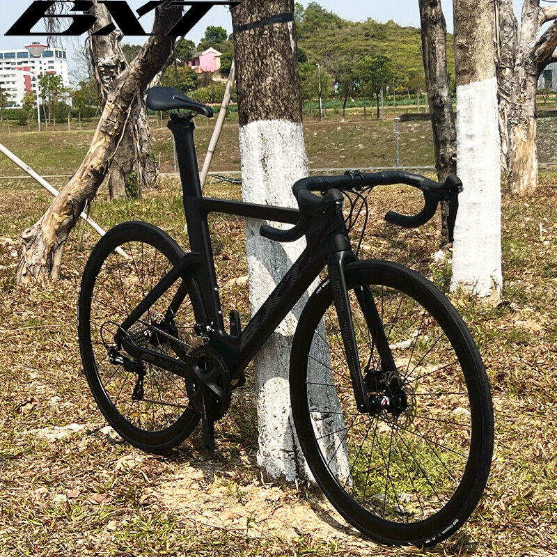 BXT Complete Carbon Road Bike Disc Brake R7000 22-Speed Road Racing Carbon Bike