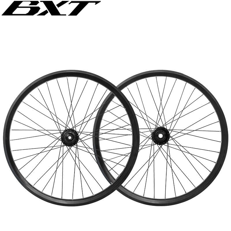 BXT 20er/24er Aluminum Alloy Bicycle Wheelset Disc Brake Mountain Bike Wheelsets Thru-axle Boost TMB student/child Wheel
