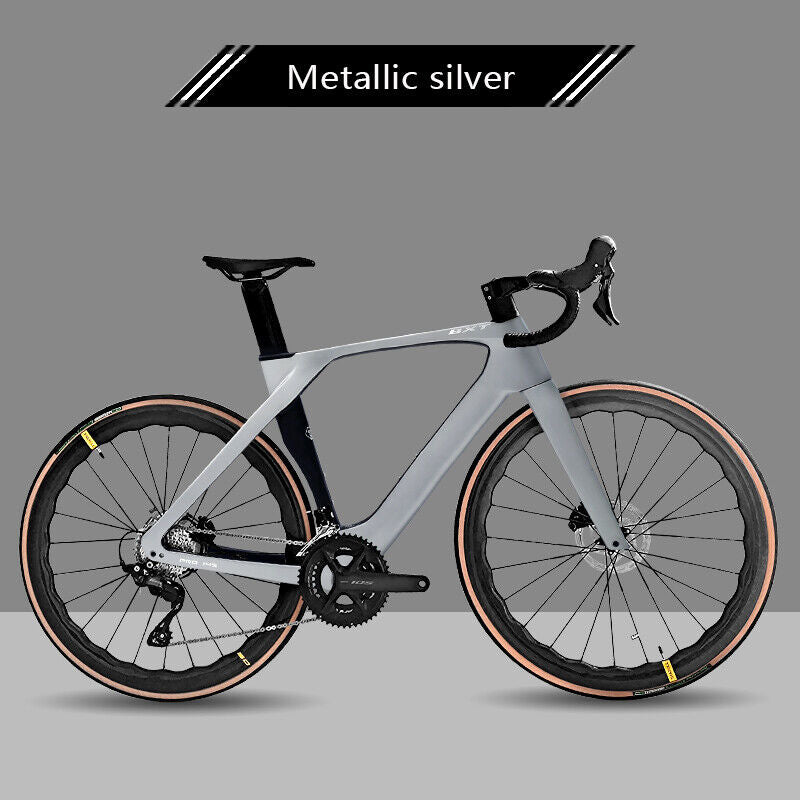 Carbon Road Bike Shimano R7120 Groupset 2x12 Speed Disc Brake 700x25C Carbon Frame