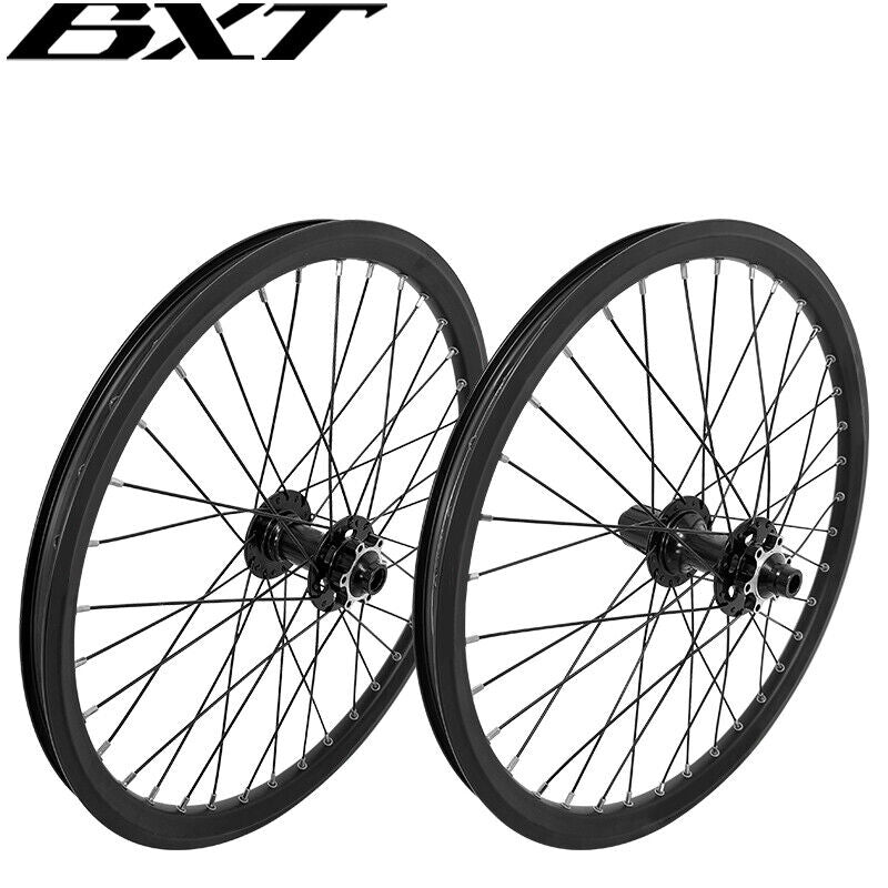 BXT 20er/24er Aluminum Alloy Bicycle Wheelset Disc Brake Mountain Bike Wheelsets Thru-axle Boost TMB student/child Wheel