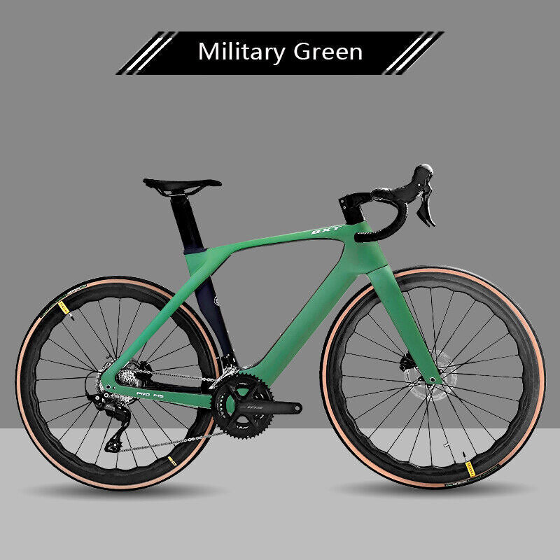 Carbon Road Bike Shimano R7120 Groupset 2x12 Speed Disc Brake 700x25C Carbon Frame