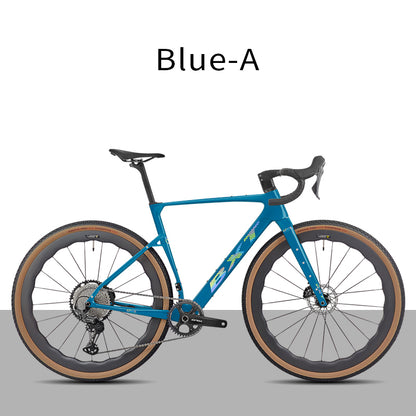 BXT New 055 Gravel Bike Full Carbon Shimano GRX820 1*12 Speed Gearset Bicycle 700*45C  All-Terrain Off-Road Bike