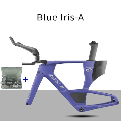 BXT 2026 Carbon T1000 BXT Disc Brake Carbon TT Bike Frame Time Trial Racing Bike Frameset with TT Handlebar Storage Case Triathlon Bicycle Frame